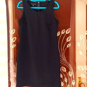 Attention Casual Women's Black ribbed black mini dress Sz L